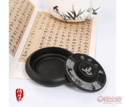 匠心傳承 螺紋硯學(xué)生4寸古馬羅紋硯，文房雅器新選擇